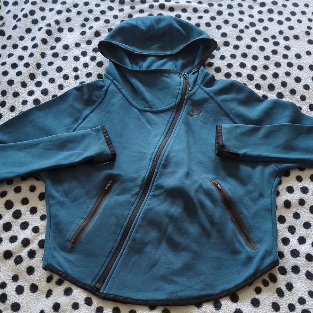 Nike Asymmetrical Teal Colored Sweatshirt XS
